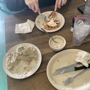 Bobbie's Southern Kitchen - The Chicken fried chicken was amazing waffles were too sweet and biscuits and gravy massive. - American Near Me - San Antonio, Texas Bobbie's Southern Kitchen - The Chicken fried chicken was amazing waffles were too sweet and biscuits and gravy massive. - American Near Me - San Antonio, Texas