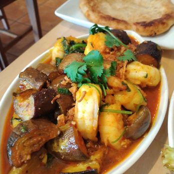 Green Elephant Restaurant - Eggplant with prawns - Burmese Near Me - Loomis, California