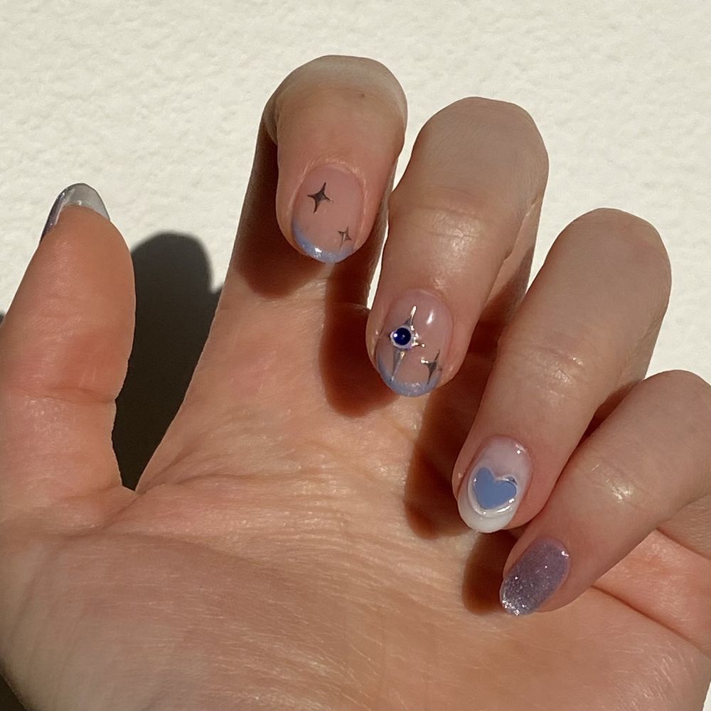 Kismet Nail Studio - Gel nails with stickers and design - Nail Technicians Near Me - Rowland Heights, California Kismet Nail Studio - Gel nails with stickers and design - Nail Technicians Near Me - Rowland Heights, California