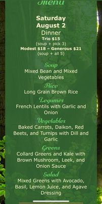 Menu photo 1 Peace Natural Vegan Food Berkeley, CA