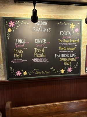 Menu photo 1 RigaTony's Authentic Italian Tempe, AZ Menu photo 1 RigaTony's Authentic Italian Tempe, AZ