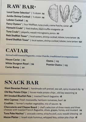 Menu photo 8 Reelhouse Oyster Bar Boston, MA