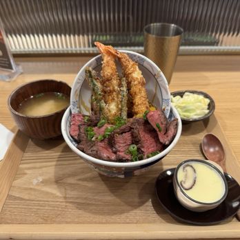 Tendon Kohaku - Skirt steak set - Japanese Near Me - Bellevue, Washington Tendon Kohaku - Skirt steak set - Japanese Near Me - Bellevue, Washington