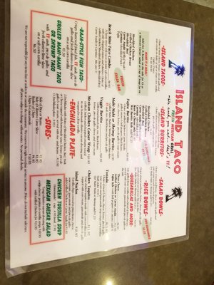 Menu photo 4 Island Taco Carmel, CA