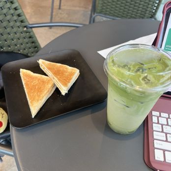 Euclid Coffee - Kaya Toast  Banana Matcha - Coffee & Tea Near Me - Rosemead, California