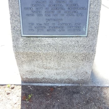 Tripolis Friendship Park - Plaque - Parks Near Me - Arcadia, California Tripolis Friendship Park - Plaque - Parks Near Me - Arcadia, California