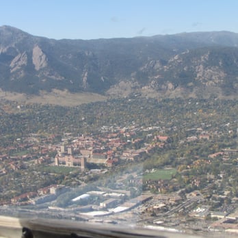 Mile High Gliding - CU-Boulder campus as viewed from glider - Flight Instruction Near Me - Boulder, Colorado