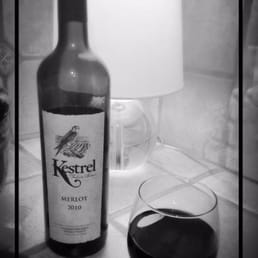 First glass of vino from Kestrel Vintners!