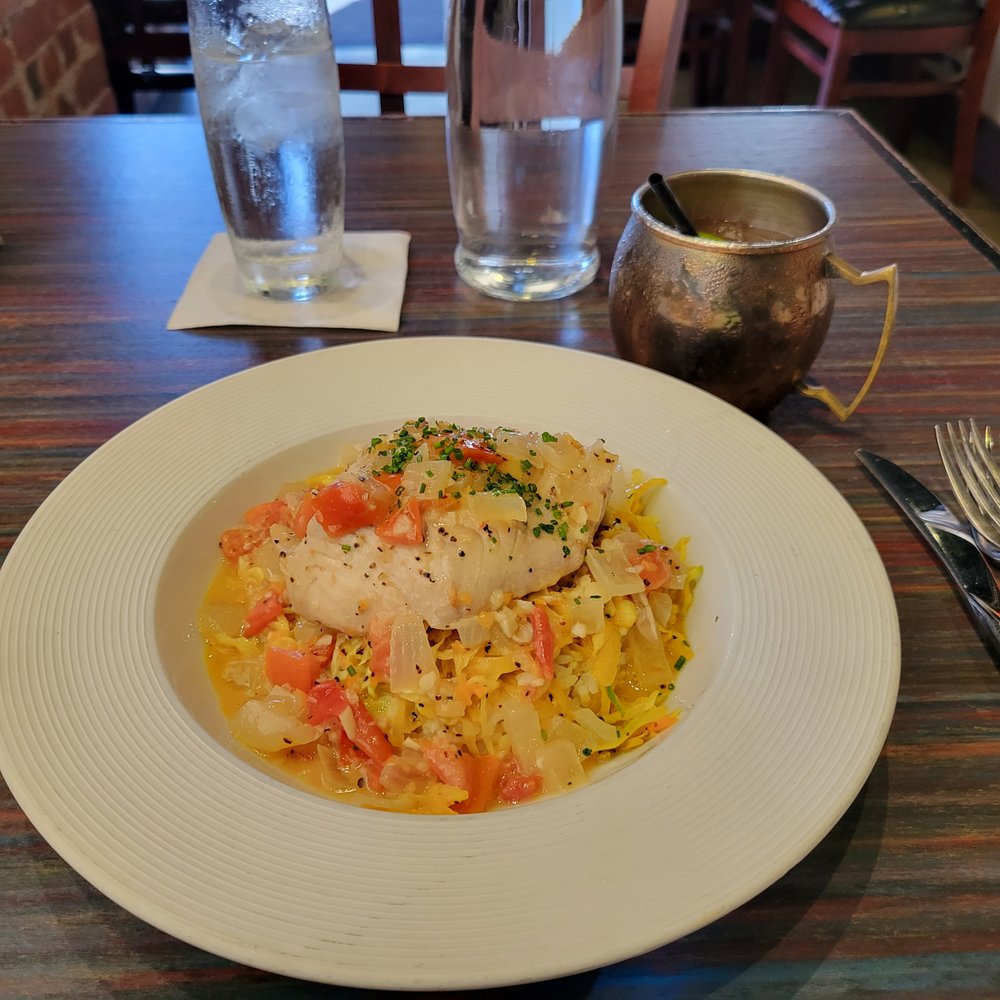 Sisserou's Caribbean Restaurant & Catering - Mahi Mahi with Caribbean Medley over rice - Caribbean Near Me - Tulsa, Oklahoma Sisserou's Caribbean Restaurant & Catering - Mahi Mahi with Caribbean Medley over rice - Caribbean Near Me - Tulsa, Oklahoma