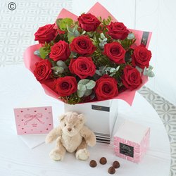 The Flower Corner - A sweet mix for your sweet Valentine. Crafted by a local florist your bespoke bouquet will feature a mix of gorgeous fresh blooms in romanti