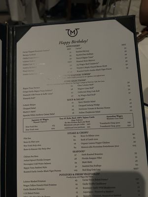 Menu photo 1 Mastro's Ocean Club Miami, FL Menu photo 1 Mastro's Ocean Club Miami, FL