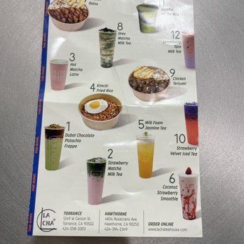 La Cha - Menu - Bubble Tea Near Me - Hawthorne, California La Cha - Menu - Bubble Tea Near Me - Hawthorne, California