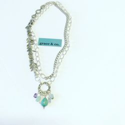 Grace & Co - Gratitude Necklace can be worn long or doubled up as shown.