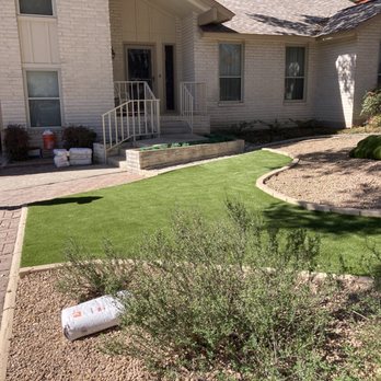 Texas Total Landscape - Synthetic grass install and xeriscape - Masonry/Concrete Near Me