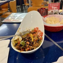 The spicy pork Caliente bowl