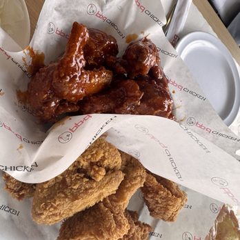 bb.q Chicken Buena Park - Half and half original and yangyeom - Chicken Wings Near Me - Buena Park, California bb.q Chicken Buena Park - Half and half original and yangyeom - Chicken Wings Near Me - Buena Park, California