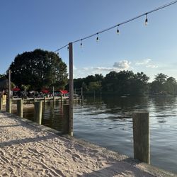 The Island at Flying Point Marina - Outside restaurant area