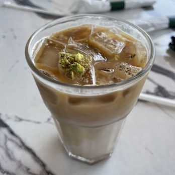 Le Cafe Du Val - Pistachio latte. A little watery - Cafes Near Me - Henderson, Nevada Le Cafe Du Val - Pistachio latte. A little watery - Cafes Near Me - Henderson, Nevada