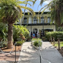 Ernest Hemingway Home - Kinda of hard to tell from this pic, but the planter in the middle of the walkway is shaped like a boat.