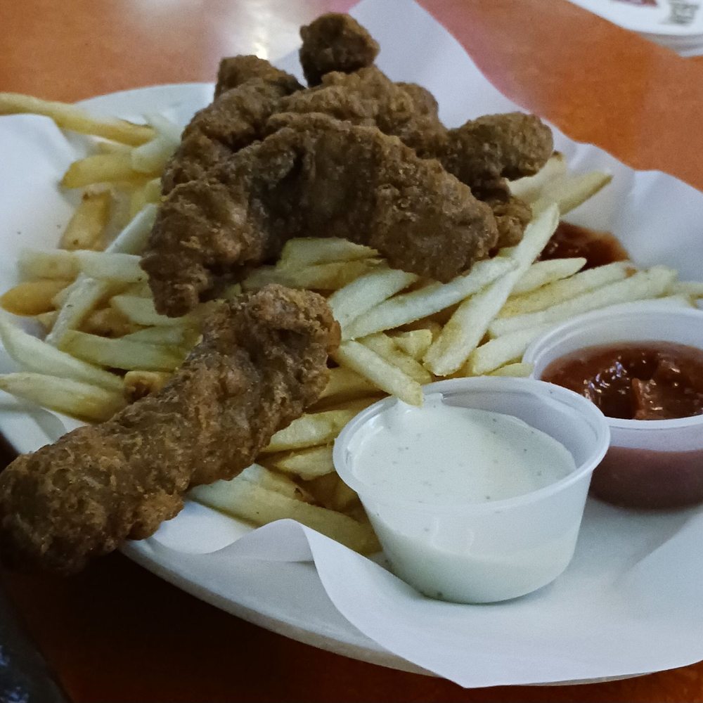 Gils K9 Bar - FINGER STEAKS.  WEIRD NAME.   WEIRD LOOKING, BUT VERY GOOD.  A Boise specialty in the history of fast food. - Sports Bars Near Me - Boise, Idaho