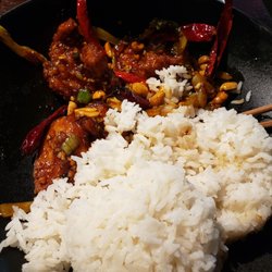 P.F. Chang's - $15 for 4 pieces of chicken and two ice cream scoops of rice