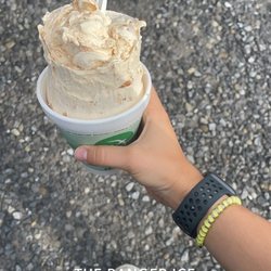The Ranger Ice Cream & Miniature Golf - Banana cream pie flurry with peanut butter ice cream