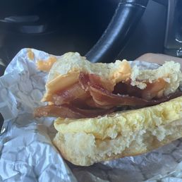 Cold eggs with a cold piece of Kraft cheese. Cold eggs with a cold piece of Kraft cheese.