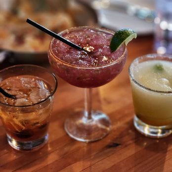 Modern Margarita - three different cocktails on a wooden table - Bars Near Me - Phoenix, Arizona Modern Margarita - three different cocktails on a wooden table - Bars Near Me - Phoenix, Arizona