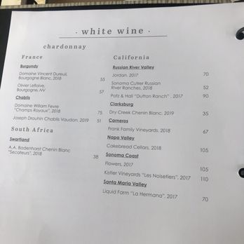 Provision - Chardonnay List - New American Near Me - Indianapolis, Indiana