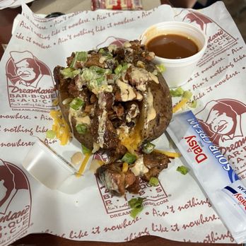 Dreamland BBQ - Loaded potato - Barbeque Near Me - Roswell, Georgia Dreamland BBQ - Loaded potato - Barbeque Near Me - Roswell, Georgia