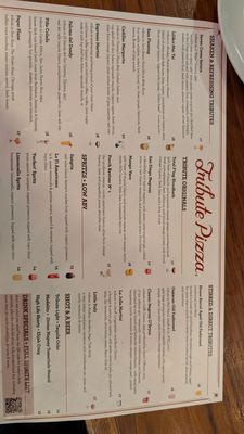 Menu photo 6 Tribute Pizza San Diego, CA