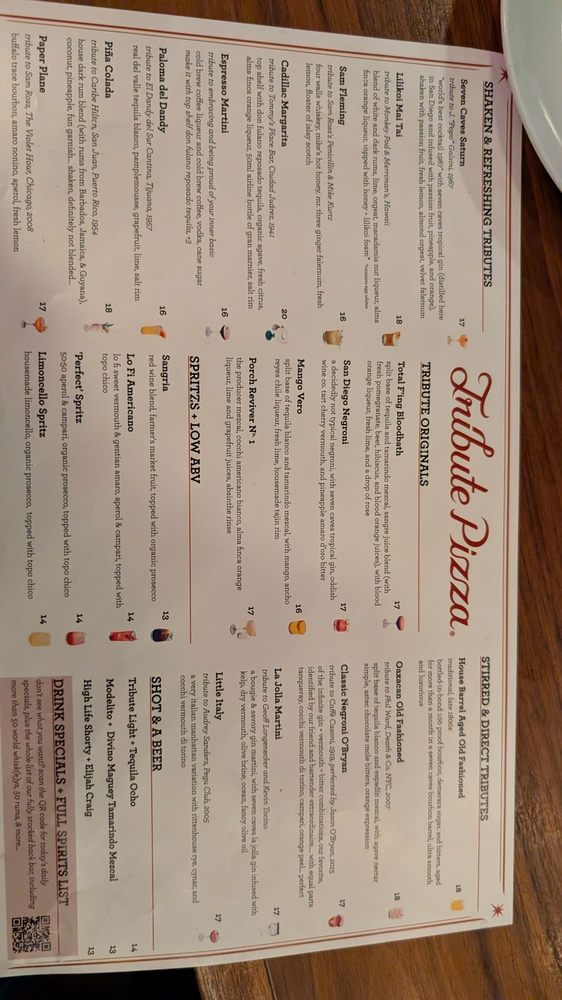 Tribute Pizza - Drink menu (December 2025) - menu - Pizza Near Me - San Diego, California Tribute Pizza - Drink menu (December 2025) - menu - Pizza Near Me - San Diego, California