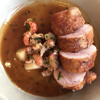 Coquette - Chicken entree with potatoes and crawfish - New American Near Me - New Orleans, Louisiana Coquette - Chicken entree with potatoes and crawfish - New American Near Me - New Orleans, Louisiana