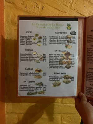 Menu photo 2 La Hermita La Rana Ciudad de Mexico, DIF