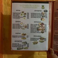 La Hermita La Rana - Late night menu