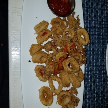 All Set Restaurant & Bar - Fried calamari with hot chili peppers were crispy and very good! - New American Near Me - Silver Spring, Maryland