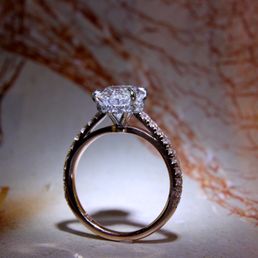 Finished engagement ring Finished engagement ring