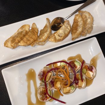 altThai - Potstickers and Spring rolls with plum sauce - Thai Near Me - Arlington Heights, Illinois
