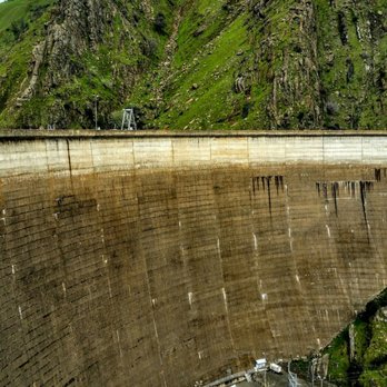 Monticello Dam - Power plant at base of dam - Landmarks & Historical Buildings Near Me Monticello Dam - Power plant at base of dam - Landmarks & Historical Buildings Near Me