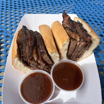 Boa Vista Orchards - Boa Vista Orchards (Placerville, CA): Full Brisket Sandwich w/ Apple Chipotle BBQ Sauce - DELICIOUSLY TENDER MEAT! - Fruits & Veggies Near Me - Placerville, California