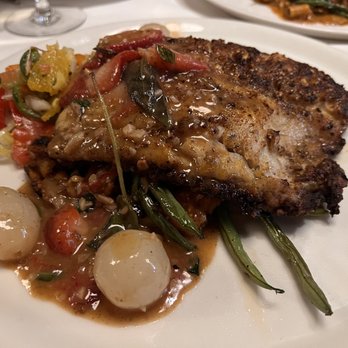 Modesto - Crab Encrusted NC Flounder - Italian Near Me - Asheville, North Carolina