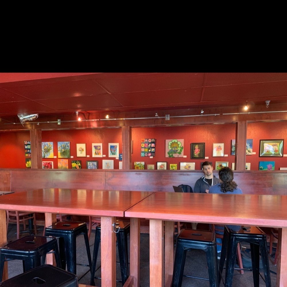Red Rock Coffee - Art upstairs - Coffee & Tea Near Me - Mountain View, California Red Rock Coffee - Art upstairs - Coffee & Tea Near Me - Mountain View, California