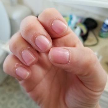 Nice Salon - All nail beds were cut too short so all nails are peeling. And right index nail broke after 2 days - Hair Salons Near Me - Hayward, California