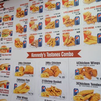 Kennedy Fried Chicken - the menu for the restaurant - Chicken Wings Near Me - Bronx, New York