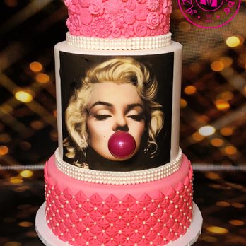 AZ Cake Shoppe - a pink cake with a picture of marilyn monroe - Bakeries Near Me - Cave Creek, Arizona AZ Cake Shoppe - a pink cake with a picture of marilyn monroe - Bakeries Near Me - Cave Creek, Arizona