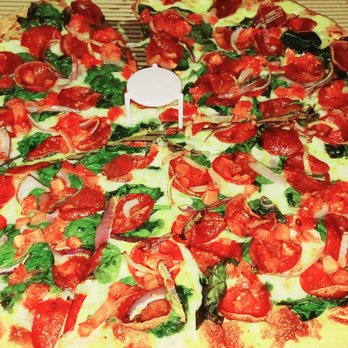 Pizza Guys - Xtra large spinach and crisp pepperoni - Italian Near Me - Fontana, California Pizza Guys - Xtra large spinach and crisp pepperoni - Italian Near Me - Fontana, California