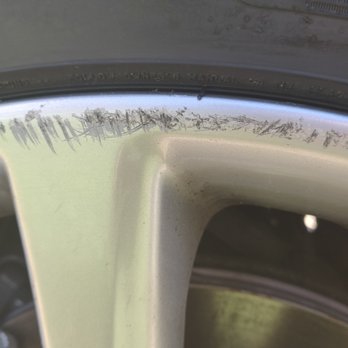 BA Auto Care - All  5 Jaguar 19 inch chrome rims which includes the spare were replaced with rims with this type of danage - Auto Repair Near Me - Columbia, Maryland
