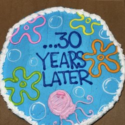 Eileen's Colossal Cookies - Amazing!! Sponge Bob Themed cookie cake!!