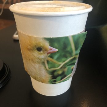 Reality Tuesday Cafe - Lavender latte with a cute sleeve - Coffee & Tea Near Me - Park Hills, Kentucky