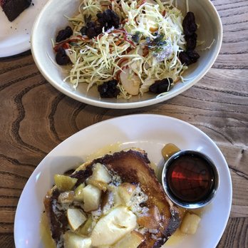 Nopa - Close up of Custard French Toast and Arrowhead Cabbage - New American Near Me - San Francisco, California